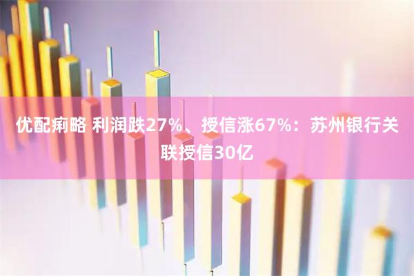 优配痢略 利润跌27%、授信涨67%：苏州银行关联授信30亿